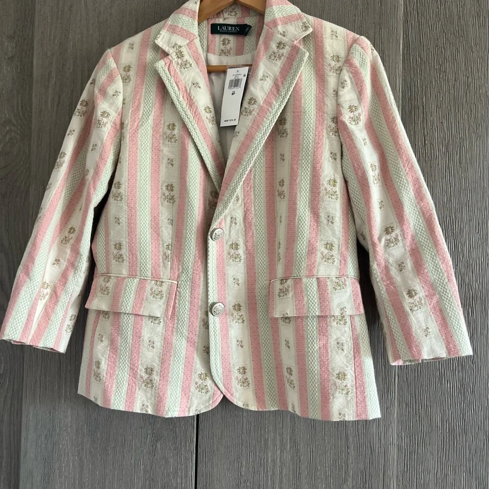 Ralph Lauren floral blazer - Picture 2 of 8
